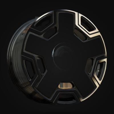 Wheel R22x10J  5X130  ET  35  84.1  F3053  (BYF3053)  Black Polished (MB)  For MER  (Z1)  (HYBRID FORGED Monoblock)