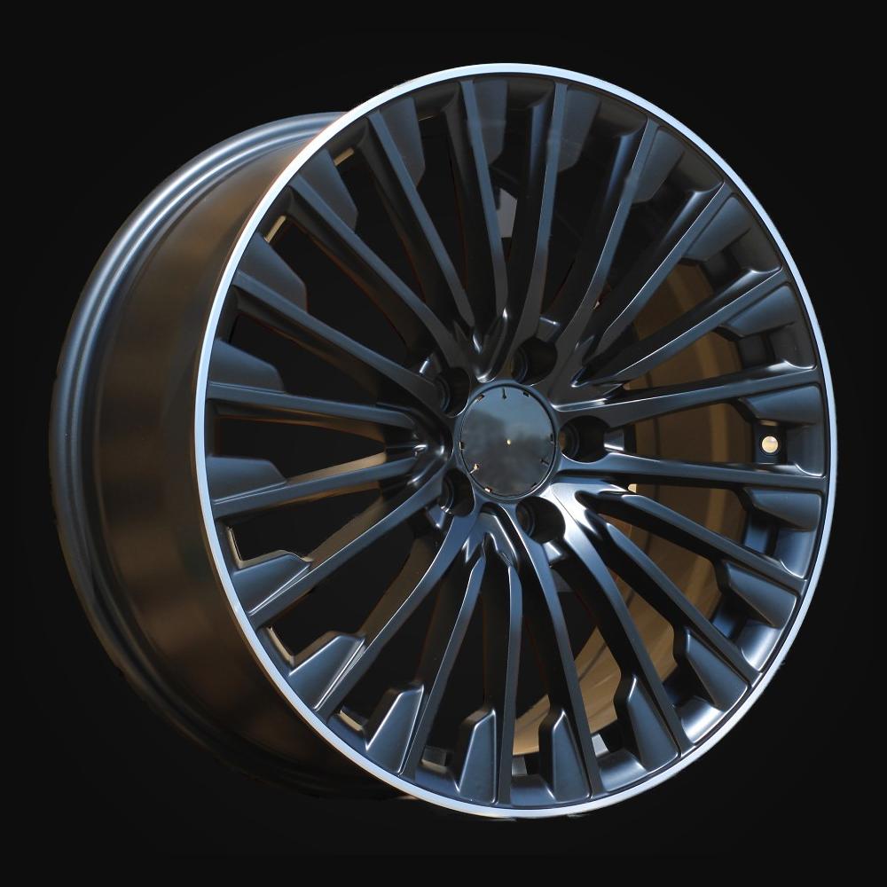 Wheel R18x8J  5X112  ET  43  66.6  FBX132  Black Half Matt+Polished Lip (BLHMPL)  For MER  (Z5+K8)  (HYBRID FORGED)