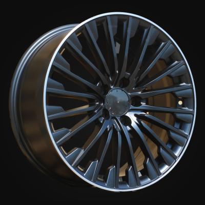 Wheel R18x8J  5X112  ET  43  66.6  FBX132  Black Half Matt+Polished Lip (BLHMPL)  For MER  (Z5+K8)  (HYBRID FORGED)