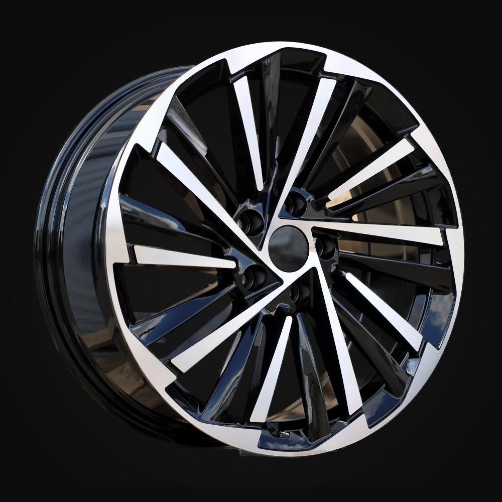 Wheel R18x7.5J  5X112  ET  40  57.1  FBX261  Black Polished (MB)  For SKODA  (Z5)  (HYBRID FORGED)