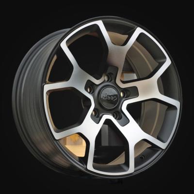 Wheel R18x8J  5X127  ET  35  71.5  FBX372  Black Polished Half Matt (MBHM)  For JEEP  (Z4)  (HYBRID FORGED)