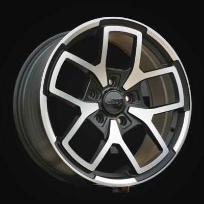 Wheel R18x8J  5X127  ET  35  71.5  FBX373  Black Polished Half Matt (MBHM)  For JEEP  (Z4)  (HYBRID FORGED)