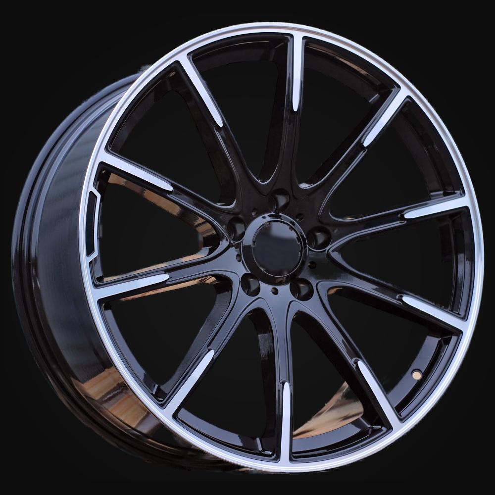 Wheel R20x8.5J  5X112  ET  36  66.6  FE236  (IN01016F)  Black Polished (MB)  For MER  (Z3)  (BRABUS Style HYBRID FORGED (Rear+Front))