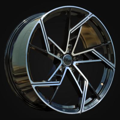 Ratlankis R19x8.5J  5X112  ET  40  66.5  I5611  Black Polished (MB)  For AUD  (K7+Z5)  (New ABT Style)