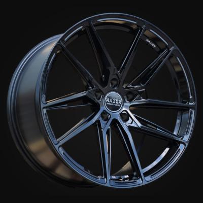 Wheel R20x10.5J  5X112  ET  42  66.5  HX08F  (23140)  Black (BL)  For HAXER  (K7)  ((AKC 115 Eur)HYBRID FORGED)