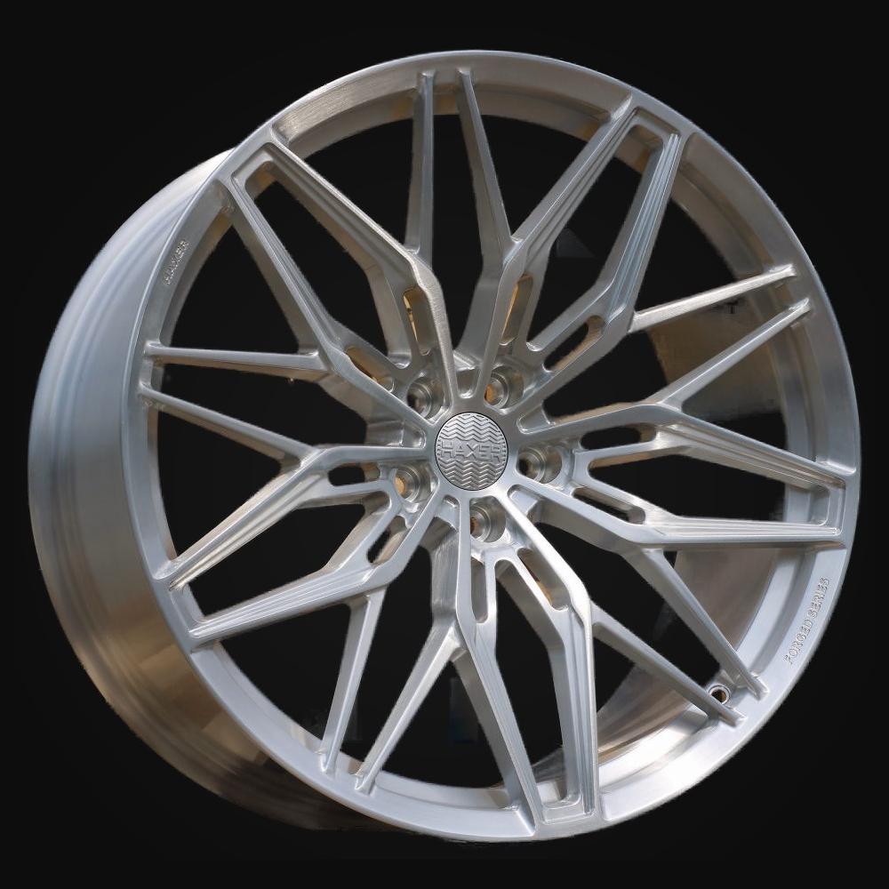 Wheel R21x10.5J  5X112  ET  30  66.6  HXF02  Brush Silver (BS)  For HAXER  (K3)  (FORGED  (NEW Model))