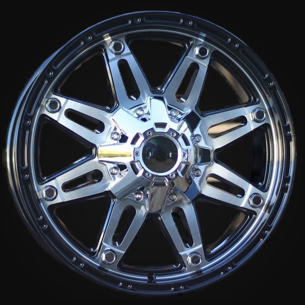 Wheel R17x8J  12X135/139  ET  0  110.1  QC801  Black Polished (MB)  For 4X4  (R)  ((AKC 80 Eur))