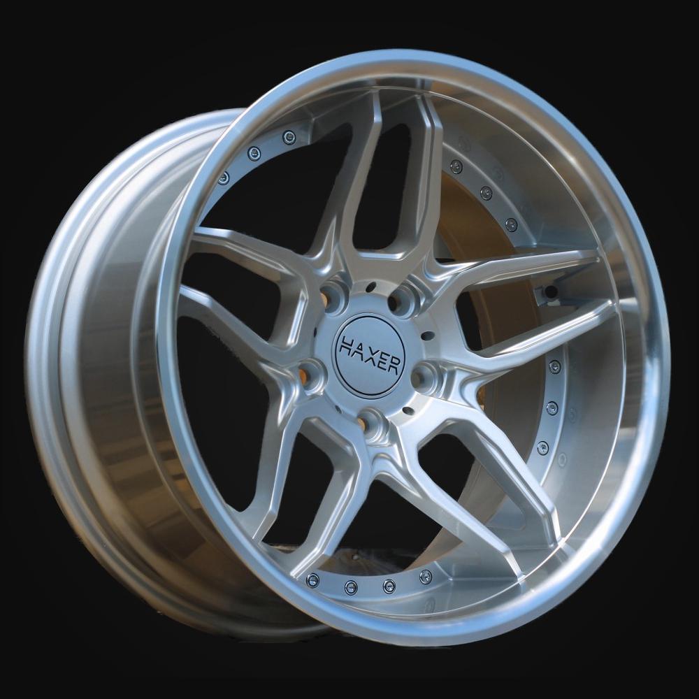 Wheel R18x8.5J  5X120  ET  20  74.1  SSA01  (HX030)  Silver+Polished Lip (SP)  For HAXER  (Z1+Z2)  (Rear+Front)