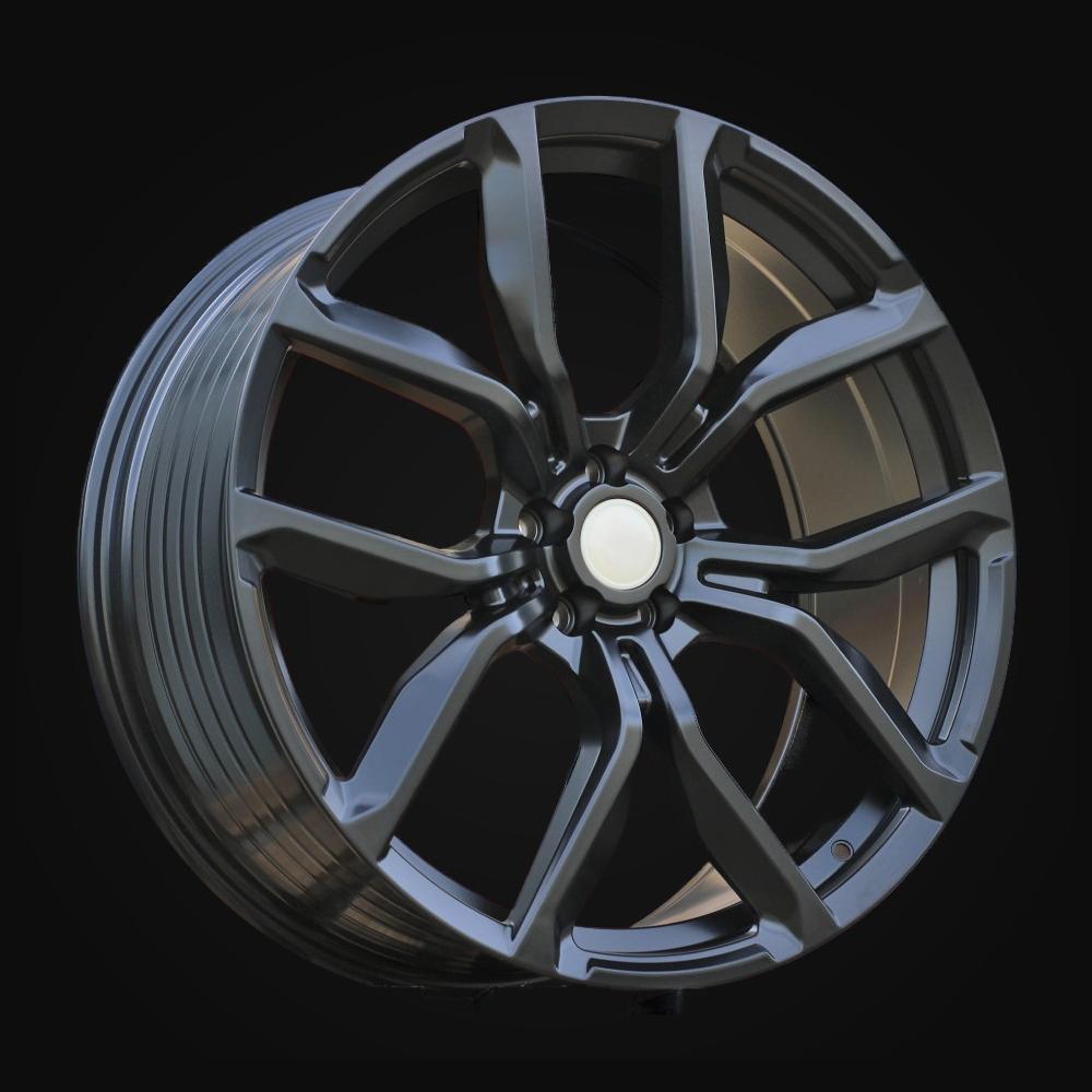 Wheel R22x9.5J  5X108  ET  42  63.4  XE328  (FBX206)  Black Half Matt (BLHM)  For LAND  (P2+Z6)  (HYBRID FORGED)