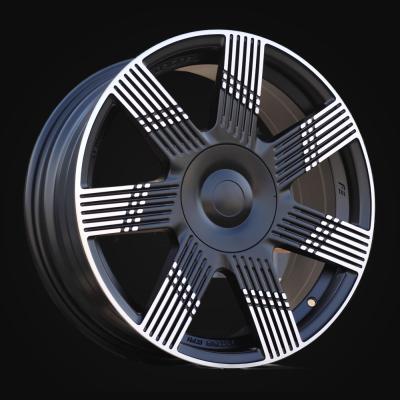 Wheel R16x6.5J  4X98  ET  35  58.1  YF7074  Black Polished Half Matt (MBHM)  For FIAT  (Z3)  (HYBRID FORGED)