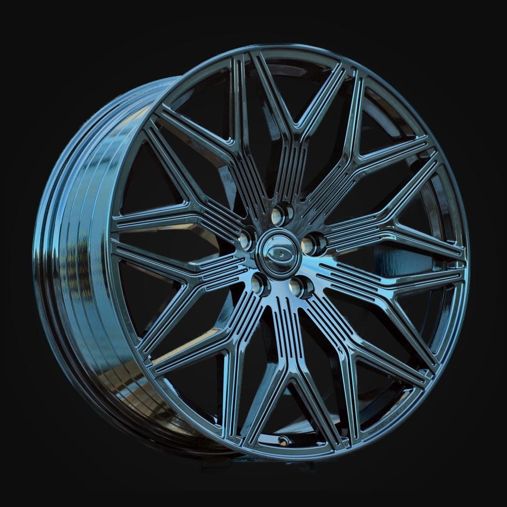 Wheel R23x10J  5X120  ET  38  72.6  HF2175  Gloss Black (GB)  For LAND  (Z5)  (HYBRID FORGED)