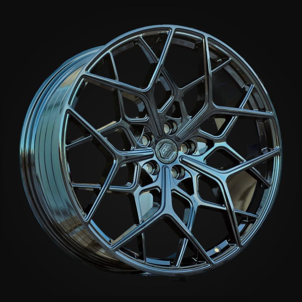 Wheel R23x10J  5X120  ET  38  72.6  HF5210  Gloss Black (GB)  For LAND  (P2)  (HYBRID FORGED)