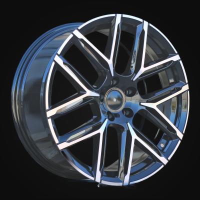 Wheel R22x10J  5X112  ET  18  66.5  HF736  Black Polished (MB)  For AUD  (Z5)  (HYBRID FORGED New Model)