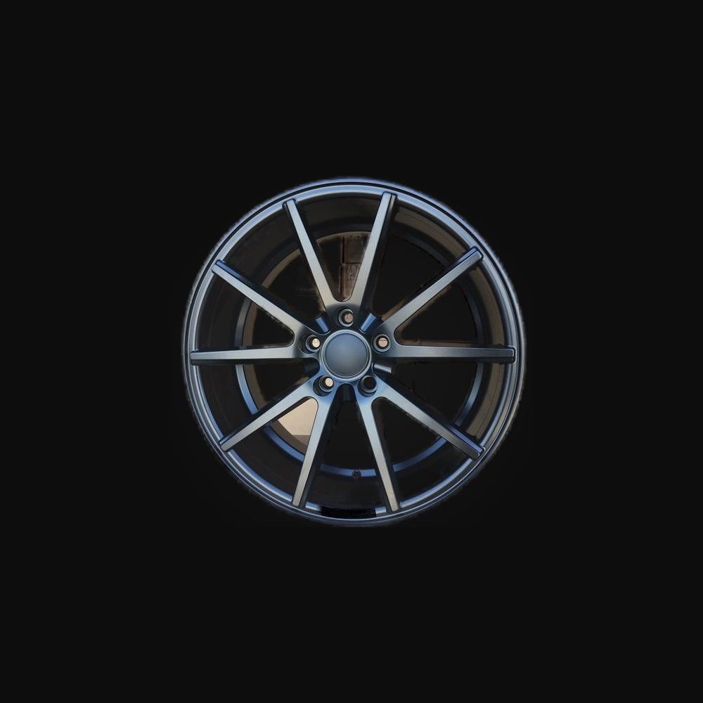 Wheel R19x9.5J  5X114.3  ET  35  73.1  HX014  (QC2211)  Black Half Matt (BLHM)  For HAXER  (P)  (Rear+Front)