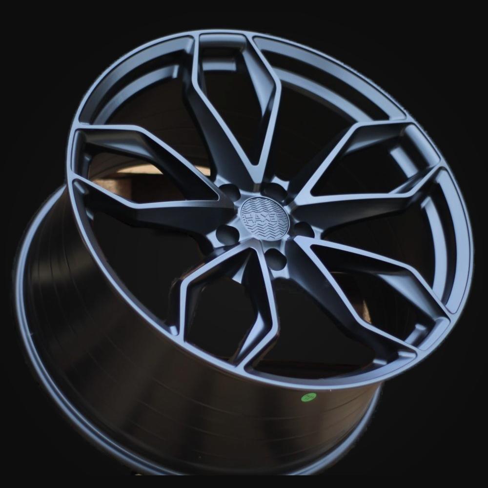 Wheel R21x10J  5X112  ET  46  66.6  HX021  (3S104B)  Black Half Matt (BLHM)  For HAXER  (K4+P)  (HYBRID FORGED)