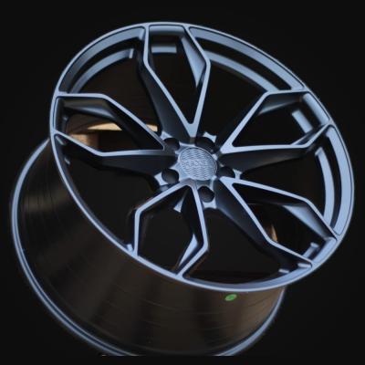 Wheel R21x10J  5X112  ET  46  66.6  HX021  (3S104B)  Black Half Matt (BLHM)  For HAXER  (K4+P)  (HYBRID FORGED)