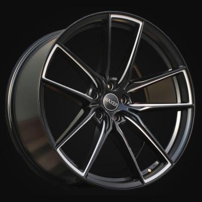 Wheel R20x8.5J  5X108  ET  42  63.3  HX045  Black Half Matt (BLHM)  For HAXER  (Z2)  (Milling)