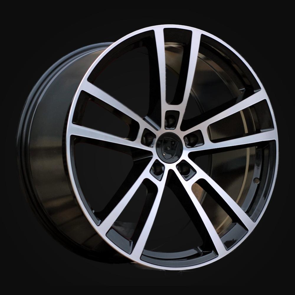 Wheel R22x11.5J  5X130  ET  61  71.6  I3081F  Black Polished (MB)  For PORCH  (Z5)  (HYBRID FORGED Rear+Front)