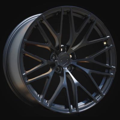 Wheel R20x9J  5X112  ET  26  66.5  XFRGW5697  Black Matt (BM)  For PORCH  (K3)  (FORGED (Rear+Front))