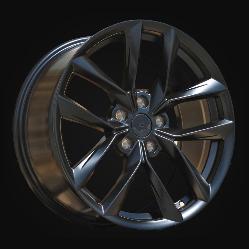 Wheel R18x8.5J  5X114.3  ET  40  64.1  Y1168  Black Half Matt (BLHM)  For TESLA  (K4+P)  (Model 3)
