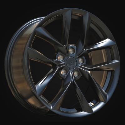 Wheel R18x8.5J  5X114.3  ET  40  64.1  Y1168  Black Half Matt (BLHM)  For TESLA  (K4+P)  (Model 3)