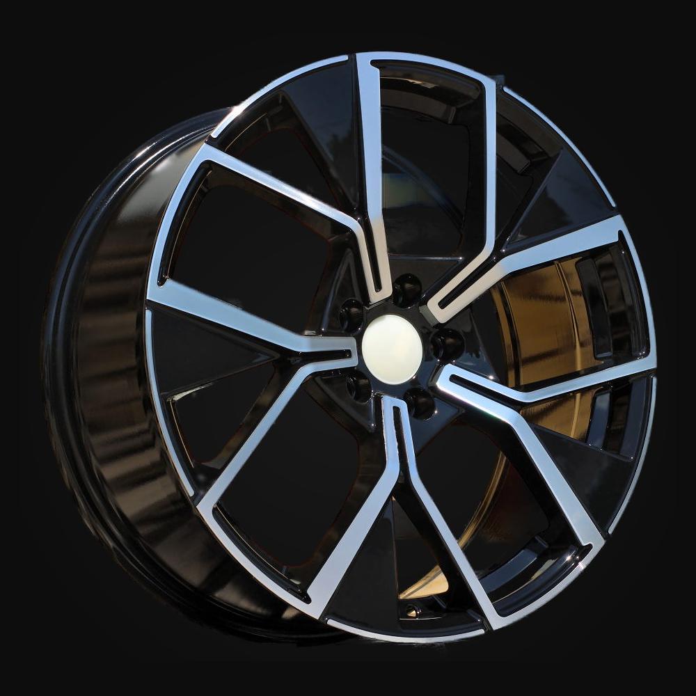 Wheel R20x8.5J  5X112  ET  38  57.1  Y1196  Black Polished (MB)  For VW  (K2+P)  (New Tiguan)