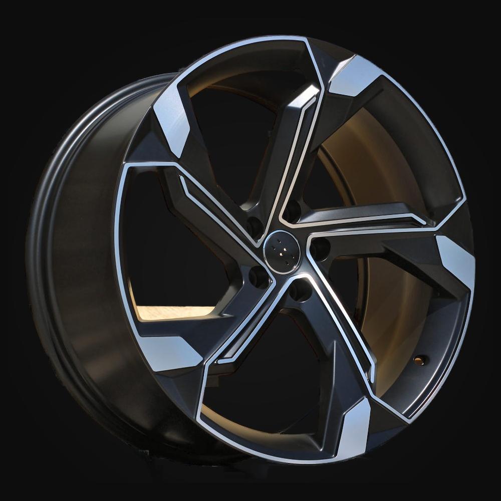 Wheel R23x10J  5X112  ET  15  66.5  Y1201  Black Polished Half Matt (MBHM)  For AUD  (P)