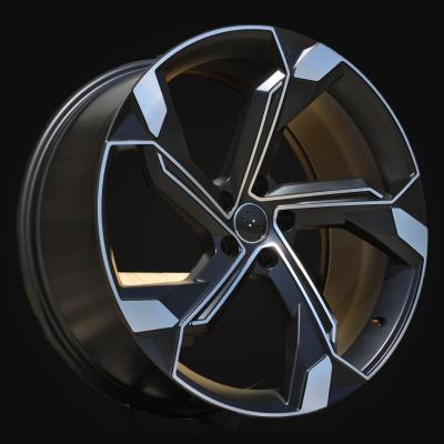 Wheel R21x9.5J  5X112  ET  36  66.5  Y1201  Black Polished Half Matt (MBHM)  For AUD  (K2)  (Q8 e-tron)