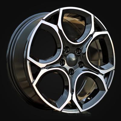 Wheel R17x7.5J  5X112  ET  45  57.1  Y1232  (HF5162)  Black Polished (MB)  For VW  (P1)  (HYBRID FORGED)