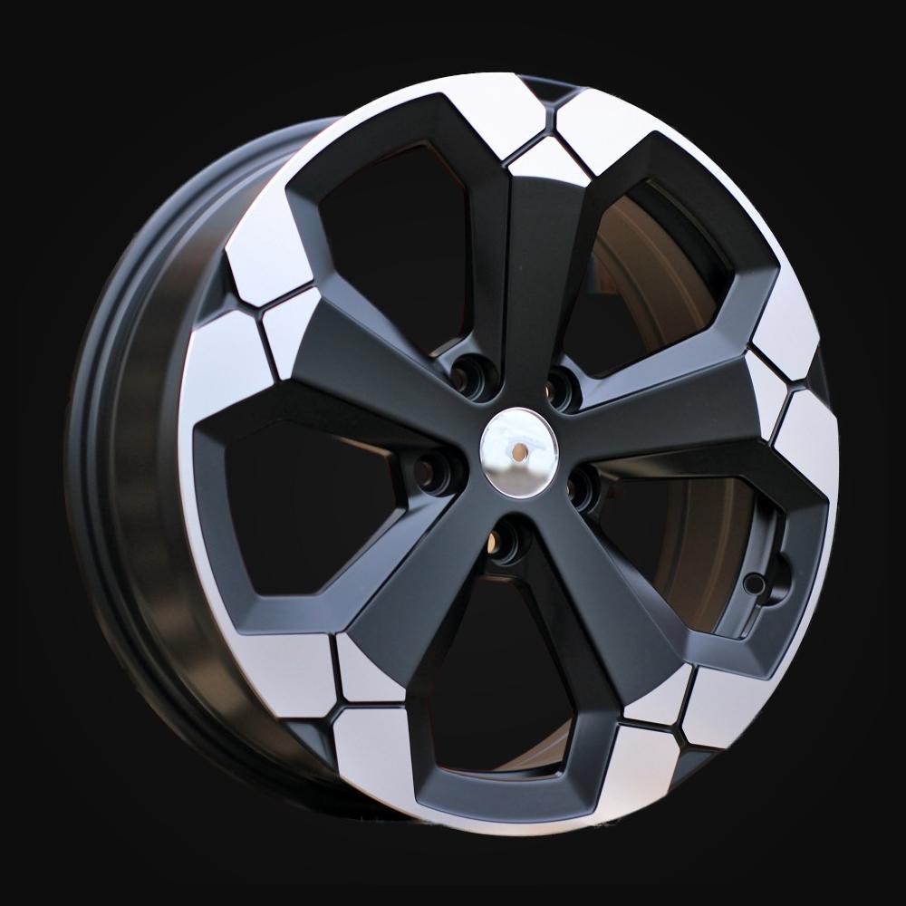 Wheel R18x6.5J  5X114.3  ET  32  66.1  Y1274  Black Partial Polished Half Matt (BPHM)  For DACIA  (R+P)  (NEW Model)