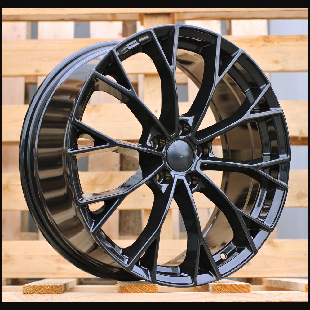 Wheel R19x7.5J  5X112  ET  51  57.1  3S1279  (YF5686)  Black Polished (MB)  For VW  (Z6)  (HYBRID FORGED New Model)