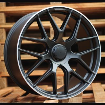 Wheel R22x10J  5X112  ET  46  66.6  B5318  (3S5318)  Black Half Matt+Polished Lip (BLHMPL)  For MER  (P)  (HYBRID FORGED Rear+Front)