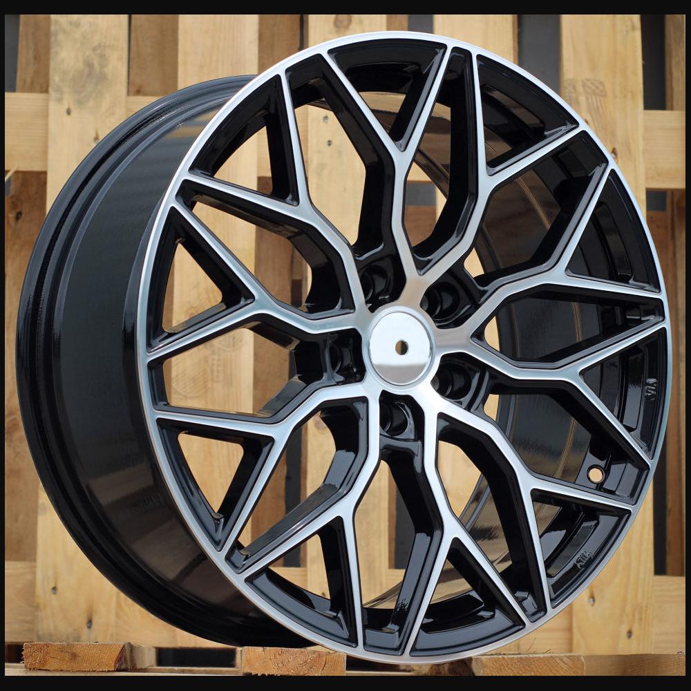 Wheel R18x8J  5X114.3  ET  40  73.1  B5812  Black Polished (MB)  For RACIN  (P2+P)  (Style Vossen)