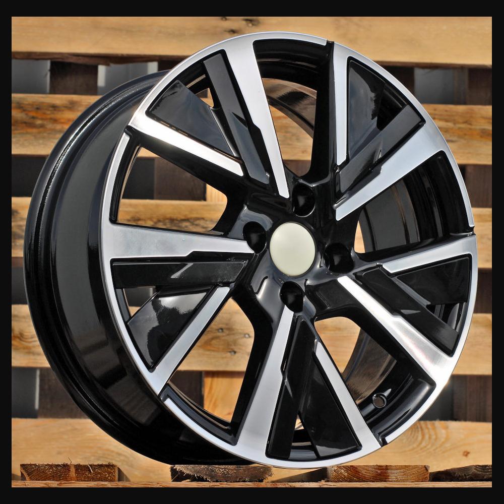 Wheel R17x7J  5X108  ET  44  65.1  B5906  Black Polished (MB)  For PEUG  (P)  (Carved Spokes)
