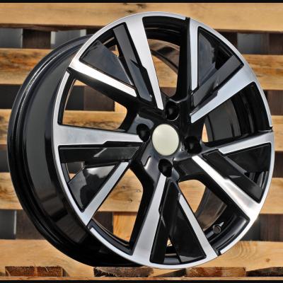 Wheel R17x7J  4X108  ET  32  65.1  B5906  Black Polished (MB)  For PEUG  (K2)  (Carved Spokes)