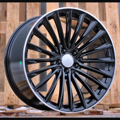 Wheel R18x8J  5X112  ET  40  66.6  B5909  (FBX149/FL039)  Black+Polished Lip (BLPL)  For MER  (P2)  (HYBRID FORGED)