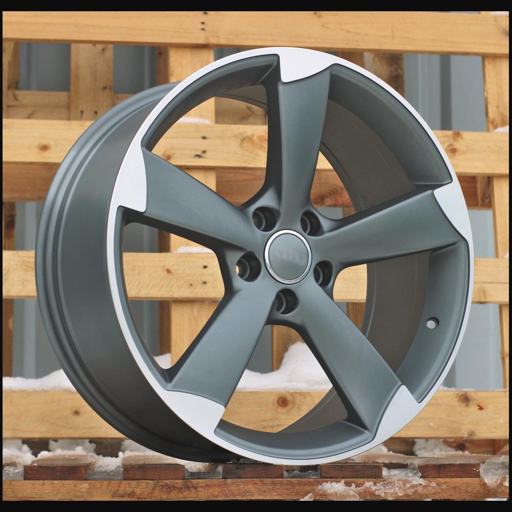 Wheel R18x8J  5X112  ET  45  66.5  BK217  (FBX341)  Satin Gun Metal (SGM)  For AUD  (P1)  (HYBRID FORGED)
