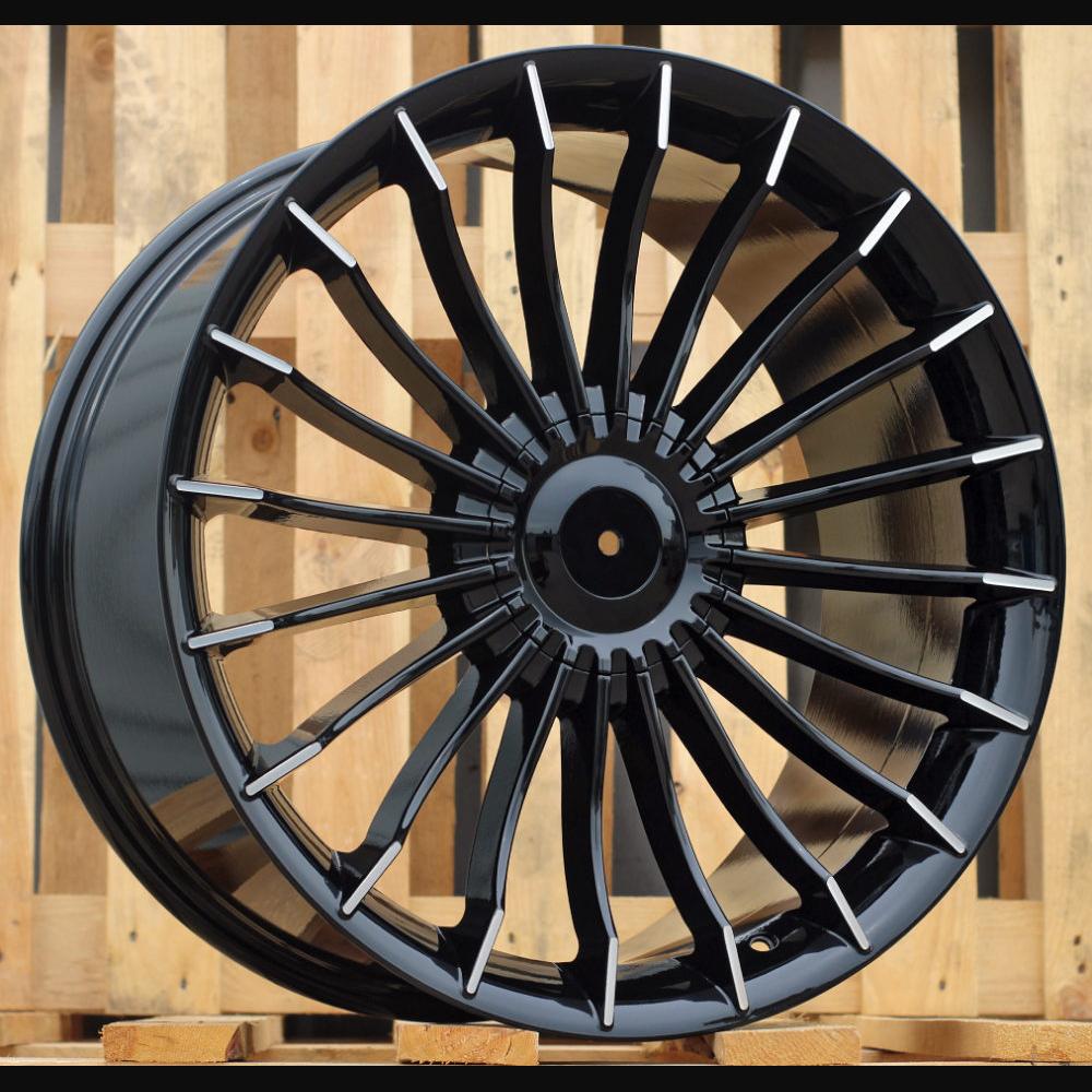 Wheel R20x9.5J  5X120  ET  20  72.6  BK273  Black Polished (MB)  For BMW  (K4)  (ALPINA Style Rear+Front)