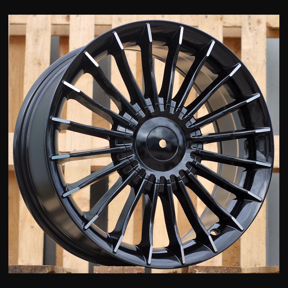 Wheel R17x8J  5X120  ET  34  72.6  BK273  (BY1023)  Black+Polished Lip (BLPL)  For BMW  (Z3+Z6)