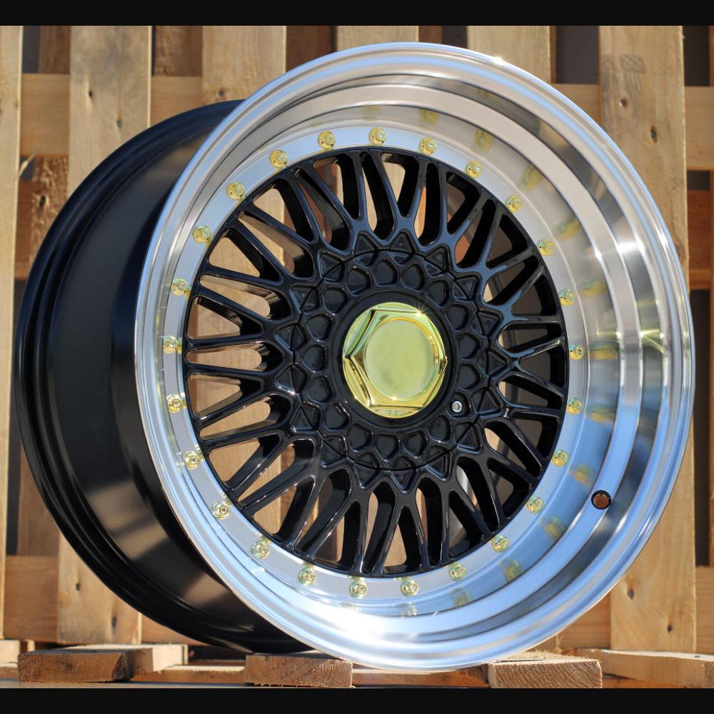 Wheel R18x8J  10X112/120  ET  35  72.6  BY479  (XF135)  Black+Polished Lip (BLPL)  For RACIN  (P1+P2)  (BBS Style Front+Rear)