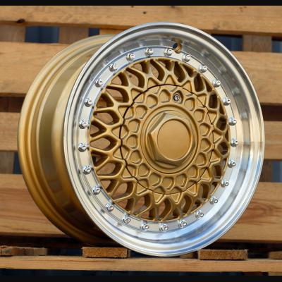 Wheel R13x6J  8X100/108  ET  30  67.1  BY479  (LU247)  Bronze+Polished Lip (YYPL)  For RACIN  (R)  (BBS Style)