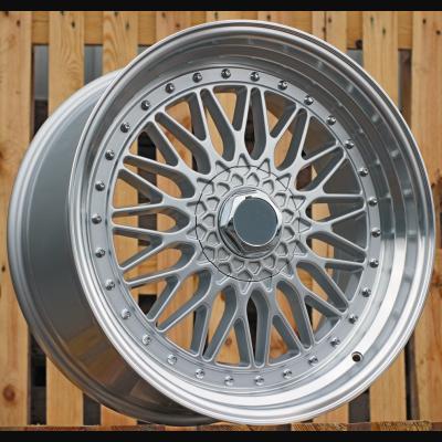 Wheel R17x7.5J  10X112/120  ET  35  72.6  BY479  (XF135)  Silver+Polished Lip (SP)  For RACIN  (K4+R)  (BBS Style Rear+Front)