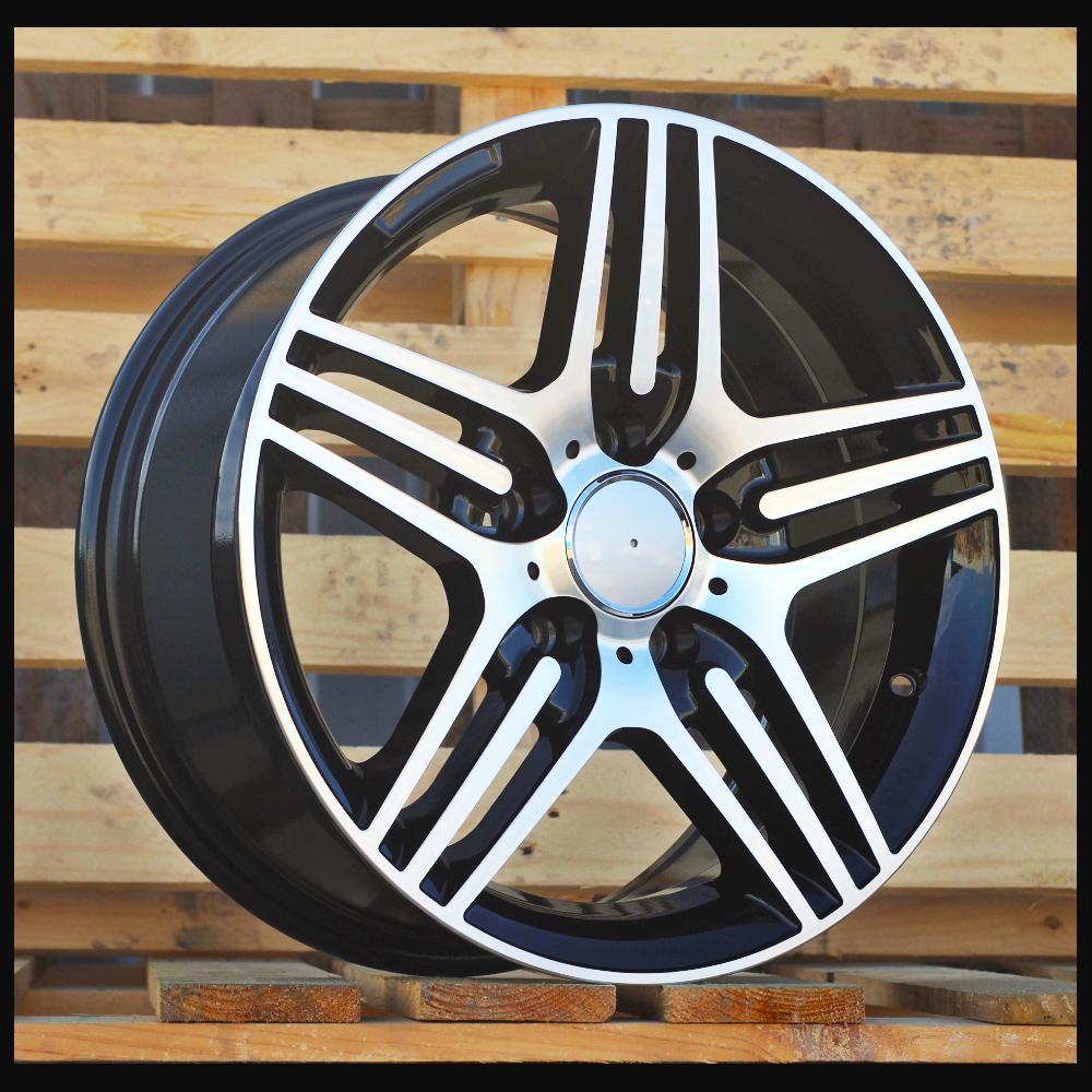 Wheel R16x7.5J  5X112  ET  35  66.6  DW202  (BK146)  Black Polished (MB)  For MER  (R)  ((AKC 70 Eur))