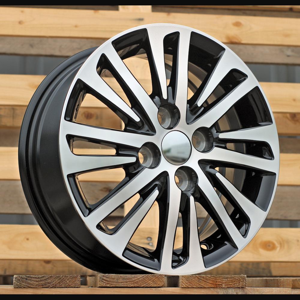 Wheel R14x5.5J  4X100  ET  45  54.1  F1438  (LU1437)  Black Polished (MB)  For TOYOT  (R+Z5+P1)