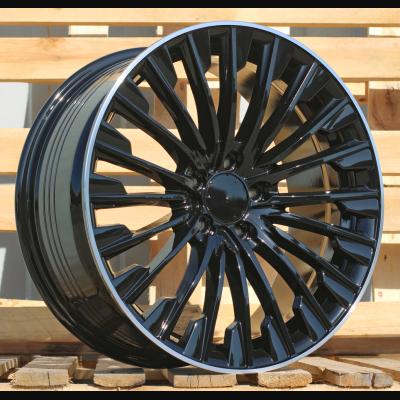Wheel R20x8.5J  5X112  ET  40  66.6  FBX132  Black+Polished Lip (BLPL)  For MER  (P2+P1)  (HYBRID FORGED Front+Rear)