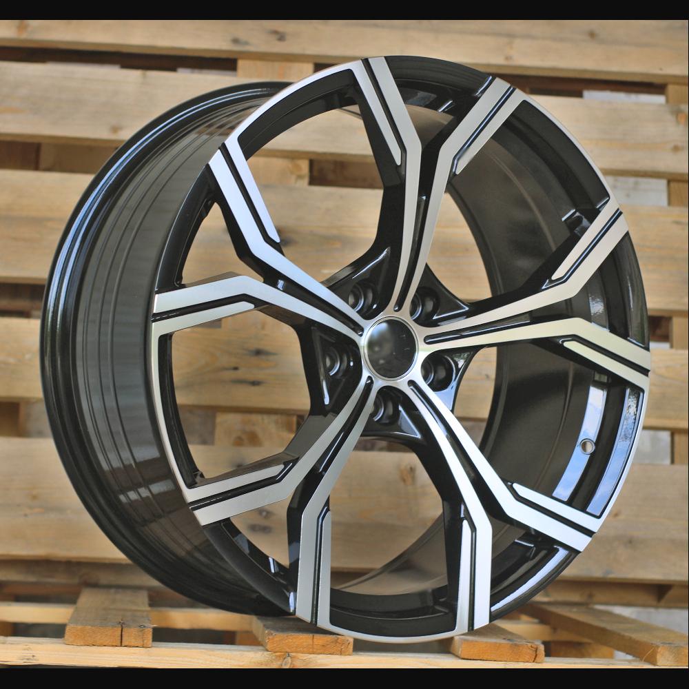Wheel R20x9J  5X112  ET  35  66.5  FBX201  Black Polished (MB)  For AUD  (K7+K3)  (HYBRID FORGED)