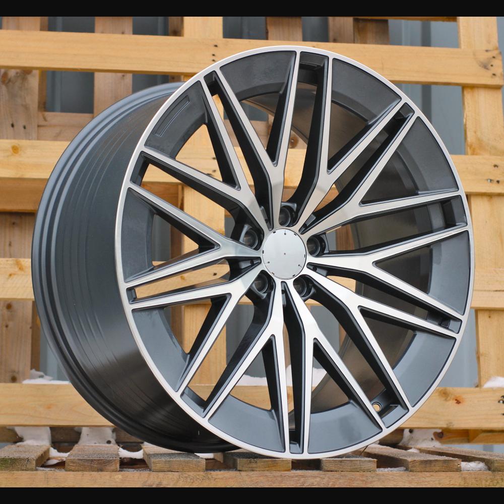 Wheel R21x10J  5X112  ET  51  66.6  FBX387  Grey Polished (MG)  For MER  (Z7)  (HYBRID FORGED Rear+Front)