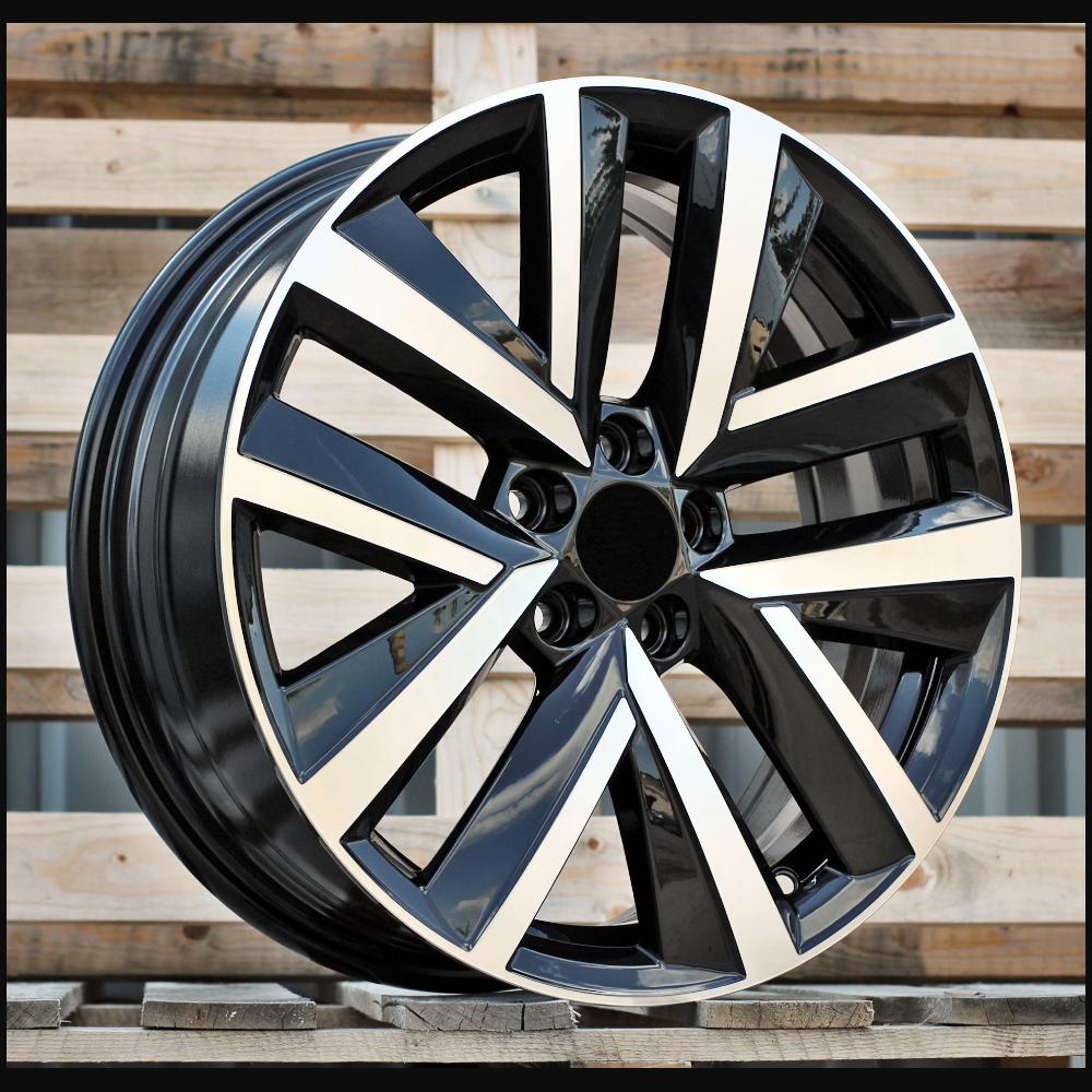 Wheel R17x6.5J  5X100  ET  34  57.1  FBX515  Black Polished (MB)  For VW  (P1)  (HYBRID FORGED)