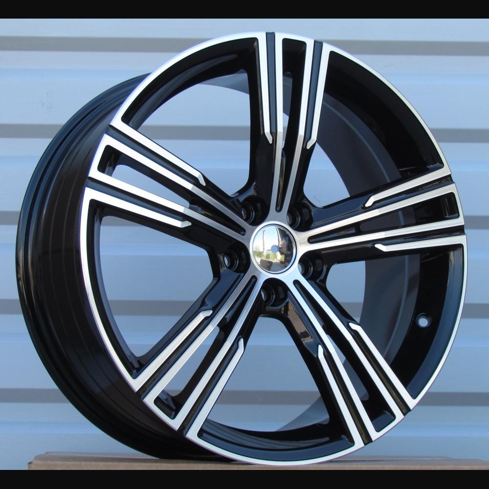 Wheel R18x8J  5X108  ET  52  63.3  FE184  (YF5773)  Black Polished (MB)  For VOLVO  (K7)  (HYBRID FORGED)