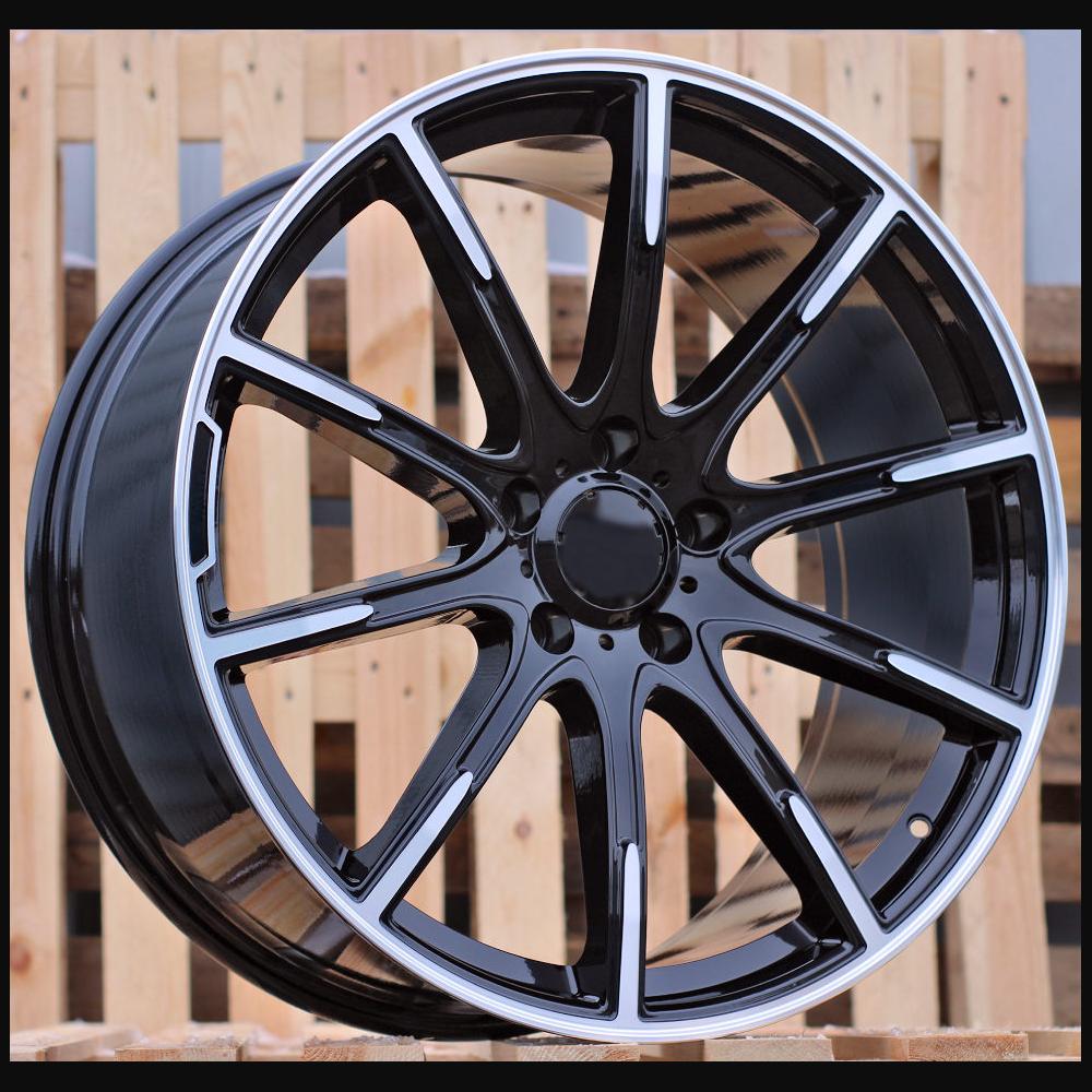 Wheel R18x8J  5X112  ET  40  66.6  FE236  (IN01016F)  Black Polished (MB)  For MER  (Z6)  (HYBRID FORGED BRABUS Style)